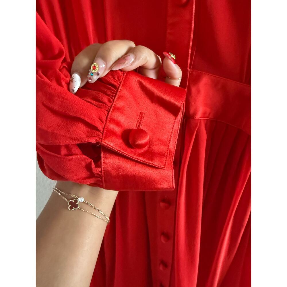 Albert Nipon Vintage 100% Silk Dress - image 4